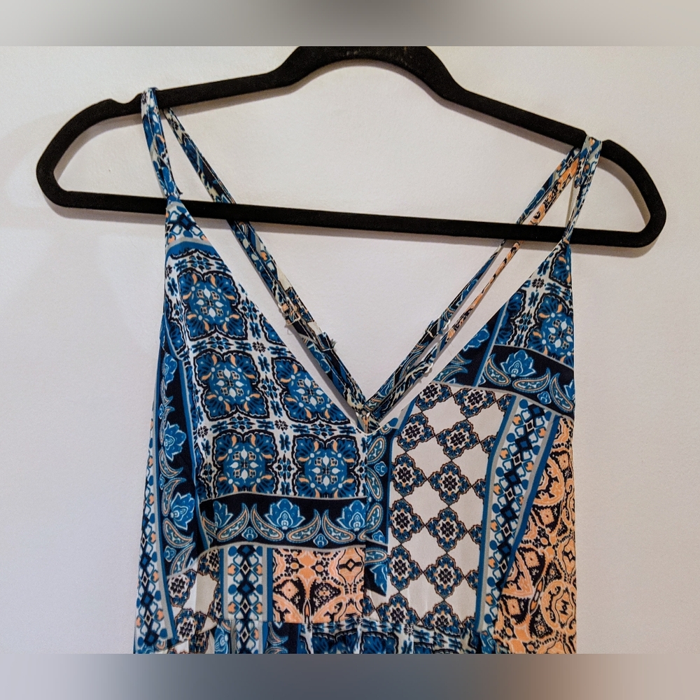 Paper Crane Patchwork Abstract Print Crossback Sw… - image 3